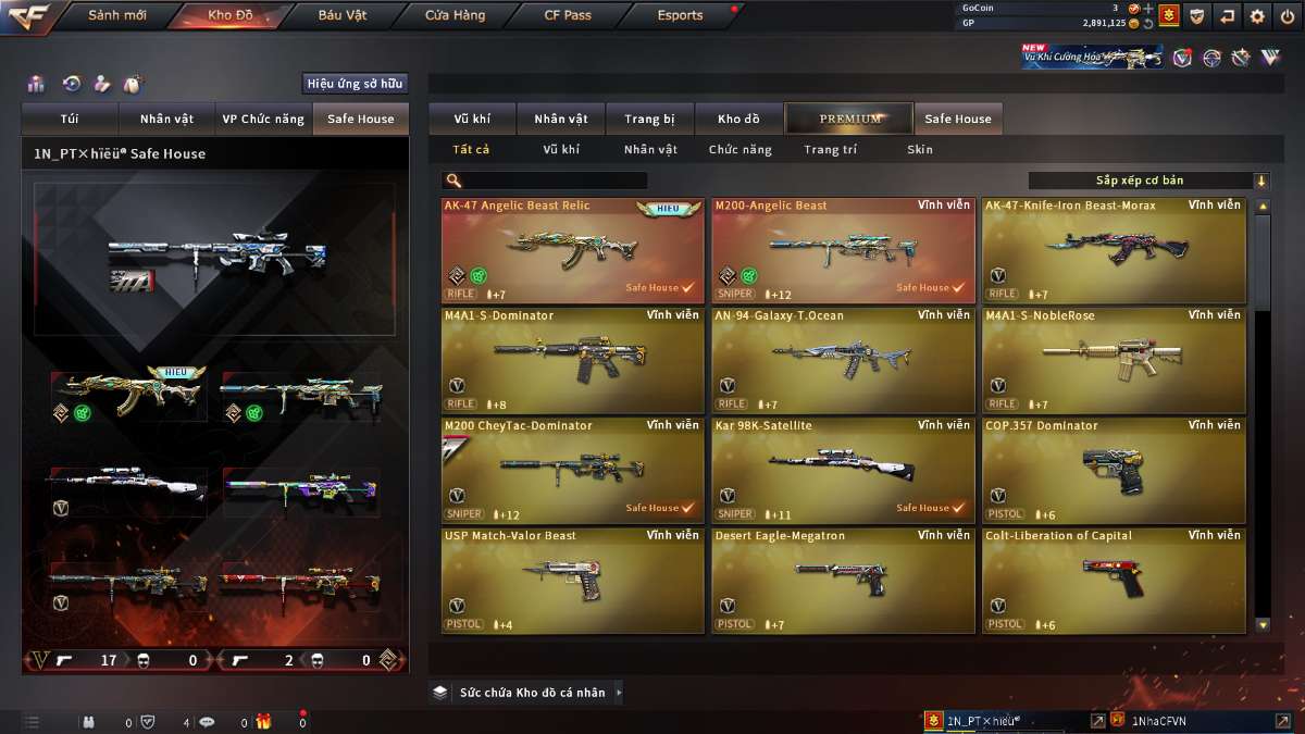 shop acc cf uy tin gia re